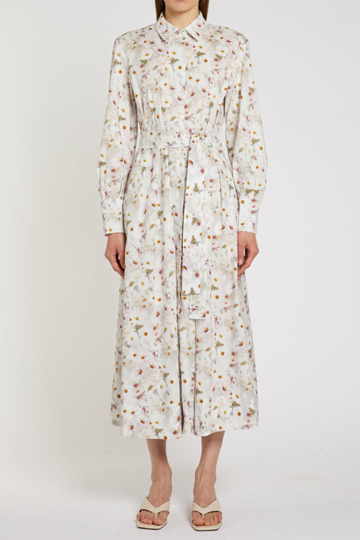 Marella Mllformica White Floral Print Shirt Dress 2613221161200