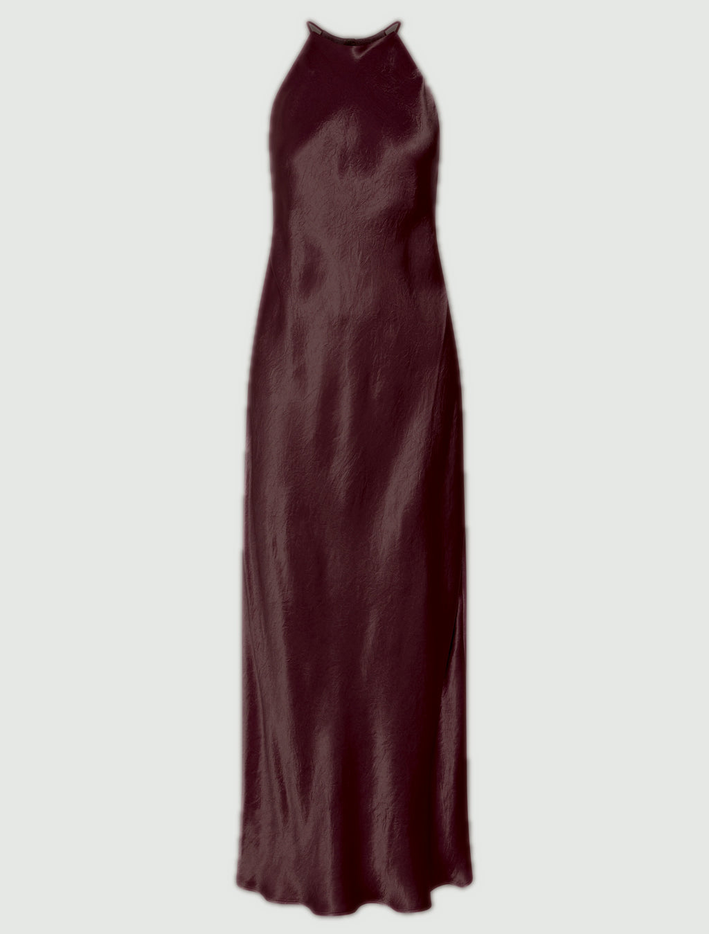 Marella MLLORIGINE Bordeaux Washed Satin Dress, front view