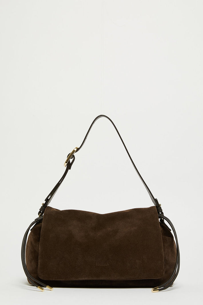 Marella Mlacarda Dark Brown Suede Bag 2613513026200