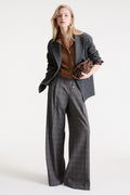 Marella Sport MLSALPACA Camel Brown Cashmere Wool Yarn Cardigan, model view