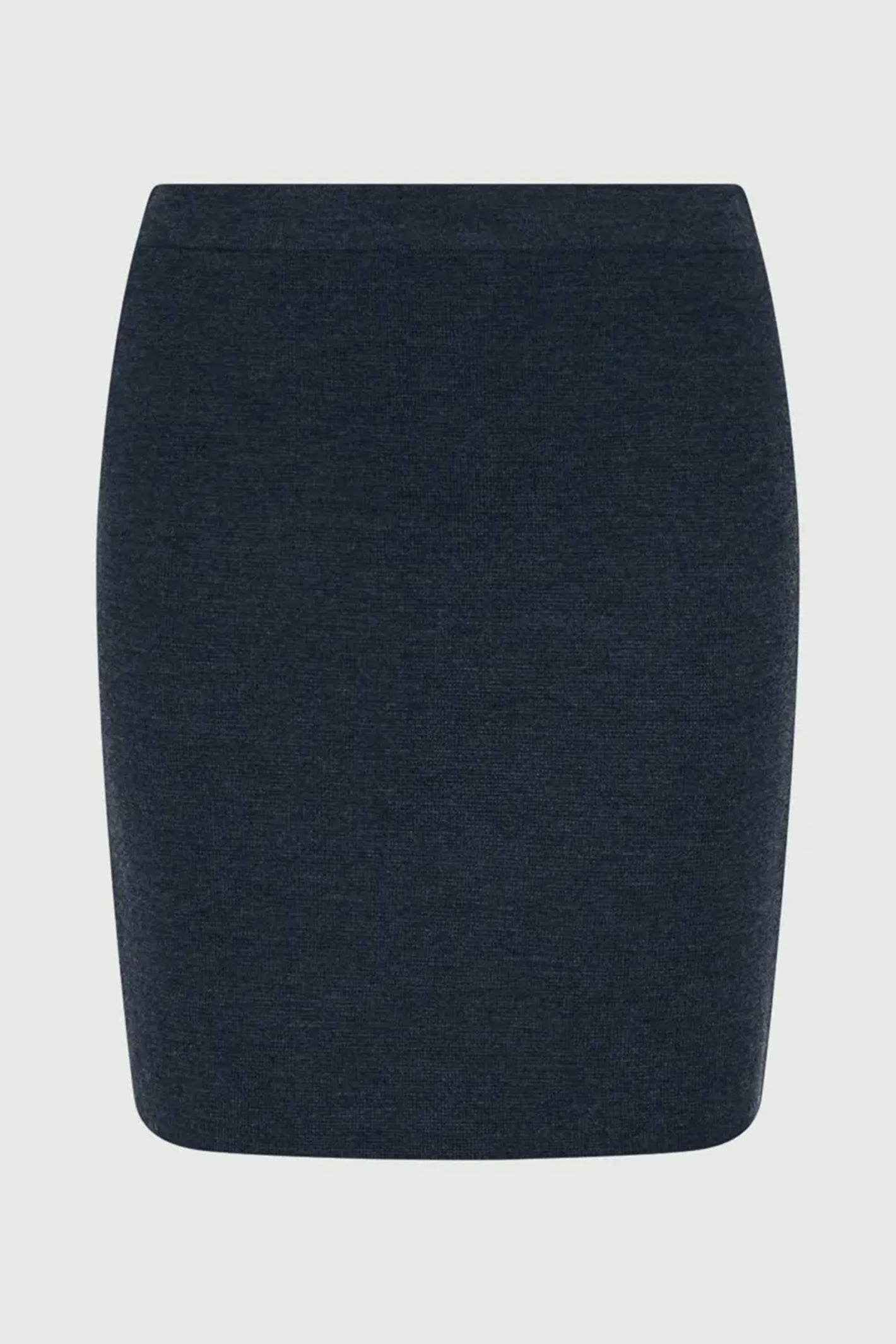 Navy blue skirt on a light gray background