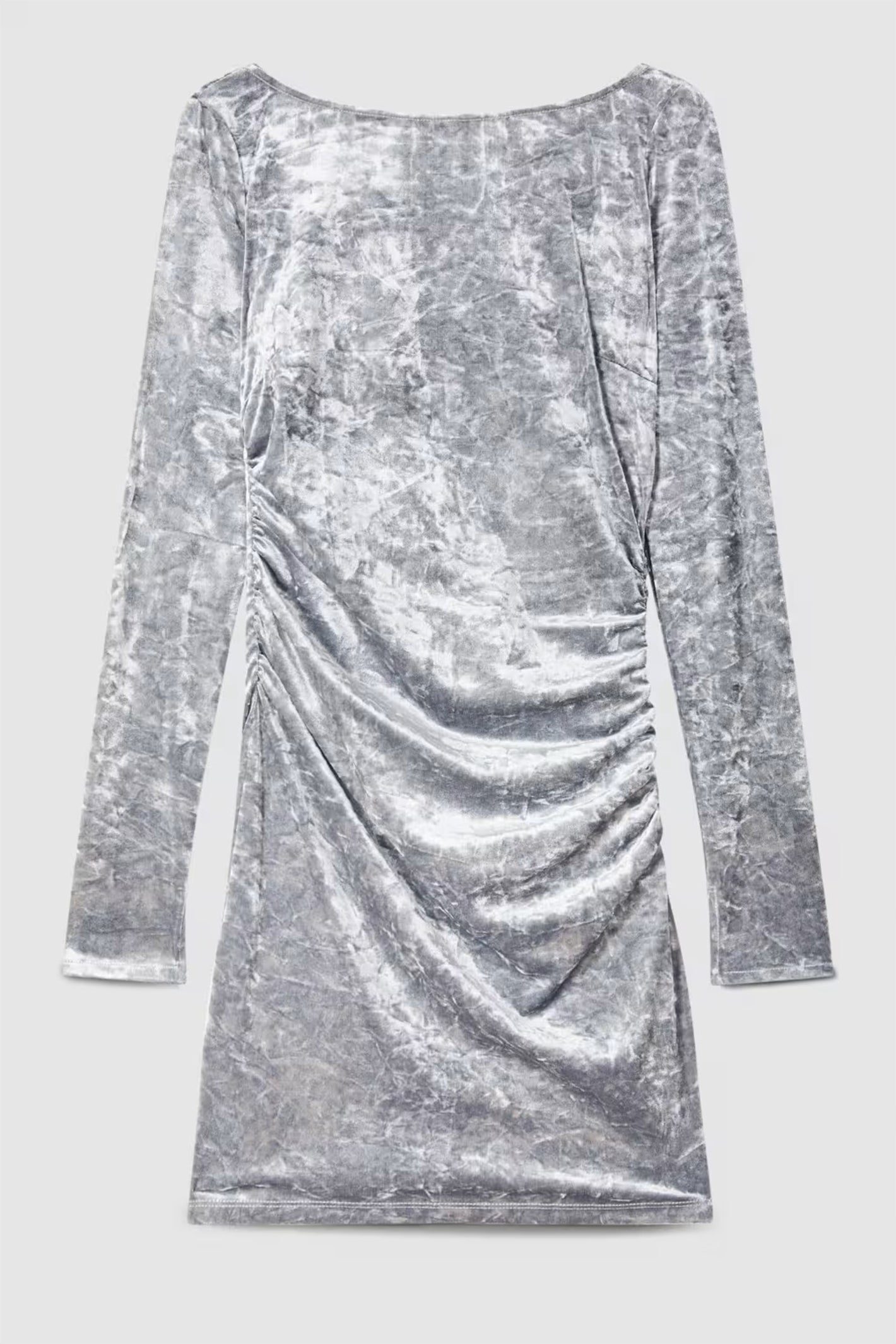 Patrizia Pepe 2A2979 Abito Mistery Gray Velvet Mini Dress*