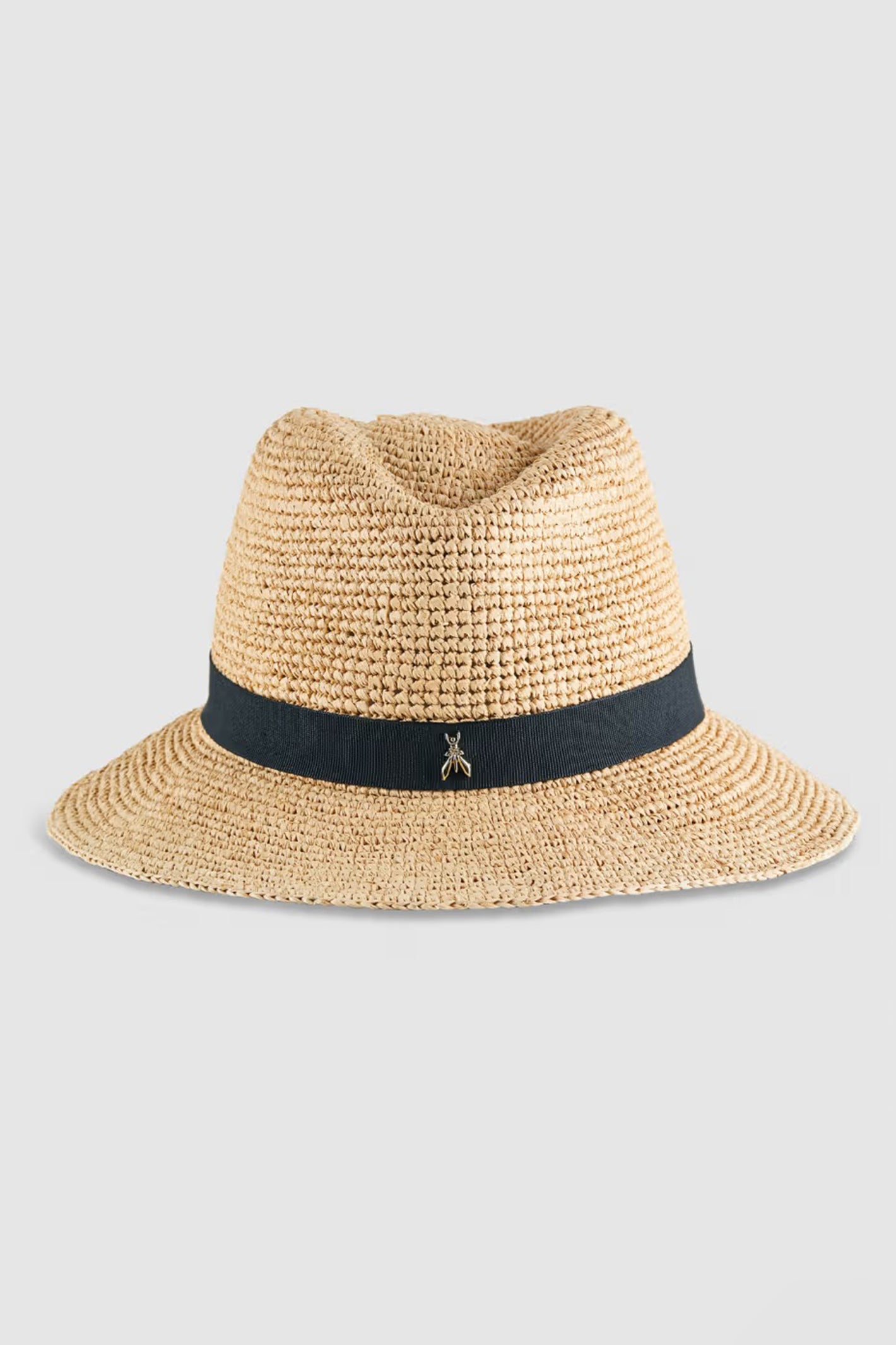 Patrizia Pepe 2F0084 W134 Natural Raffia Braided Hat