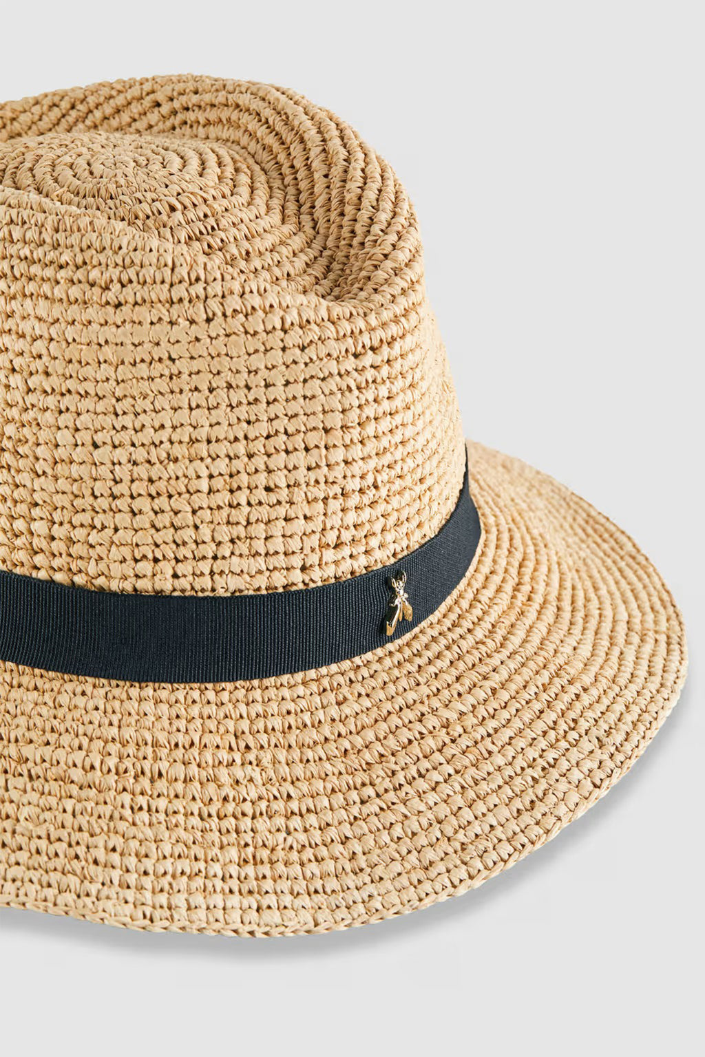 Patrizia Pepe 2F0084 W134 Natural Raffia Braided Hat