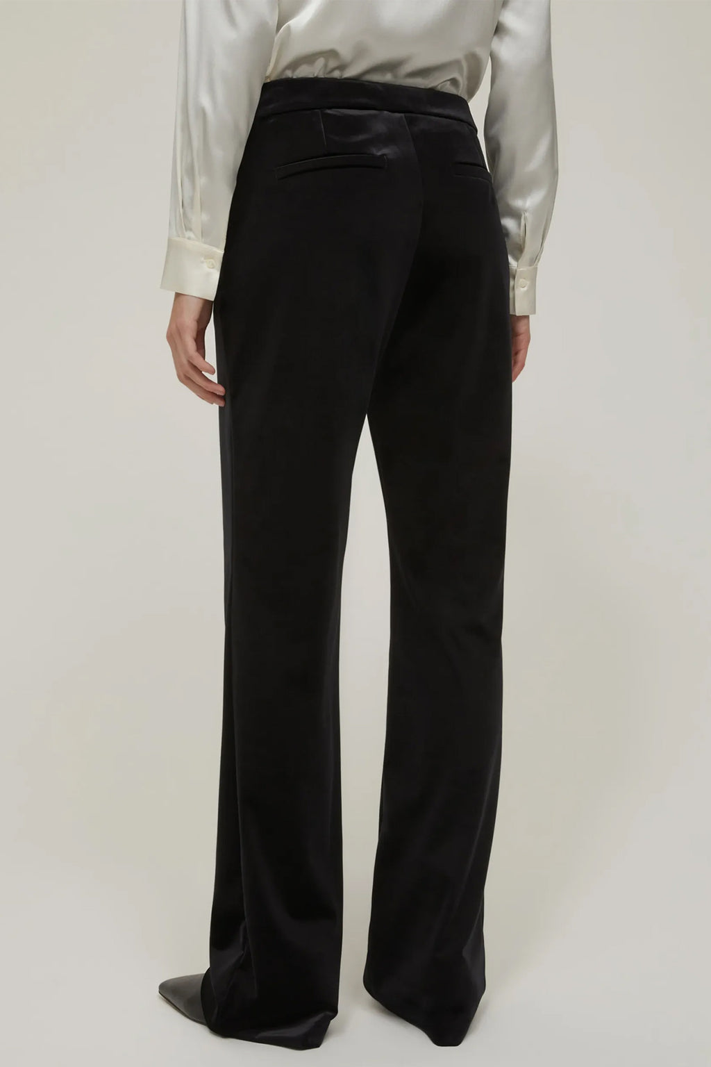 Penny Black 101462 Plinio Black Stretch Velvet Jersey Trousers