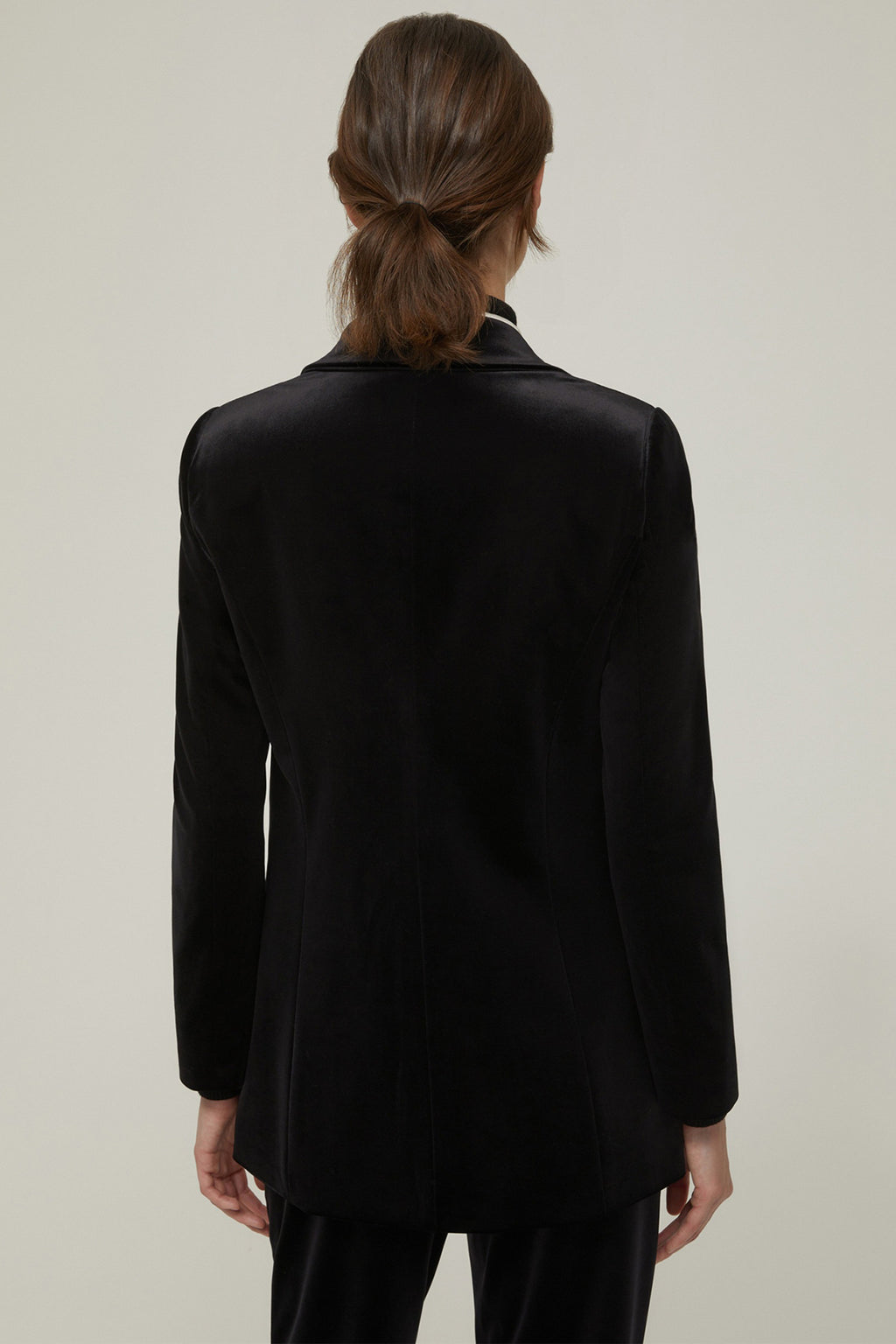 Pennyblack MA101462 Lucia Black Stretch Velvet Jersey Jacket