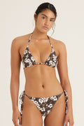 Peony Florentine Bikini String Pant Brown Floral 0226 S278