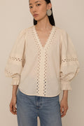 Vivere Arlette VIV 359 Ecru Pintuck Blouse