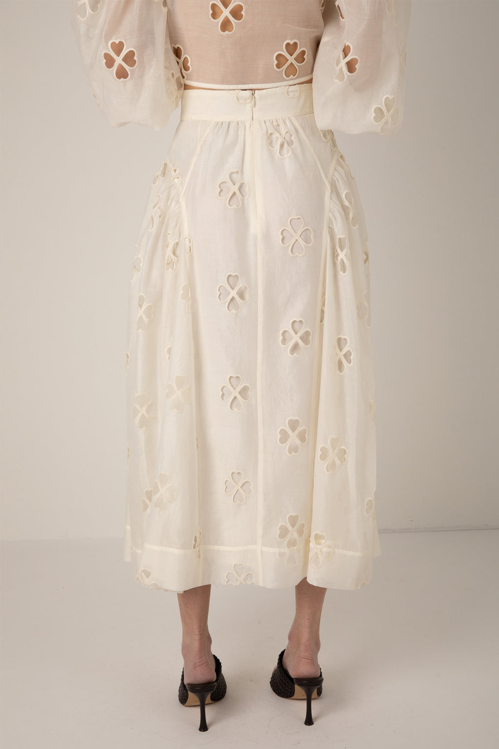 Vivere Enid VIV 266 Ecru Sheer Skirt