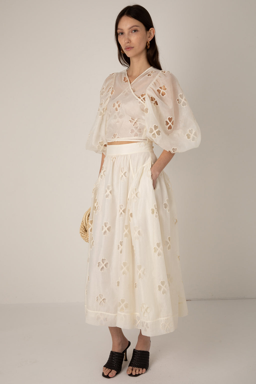 Vivere Enid VIV 266 Ecru Sheer Skirt