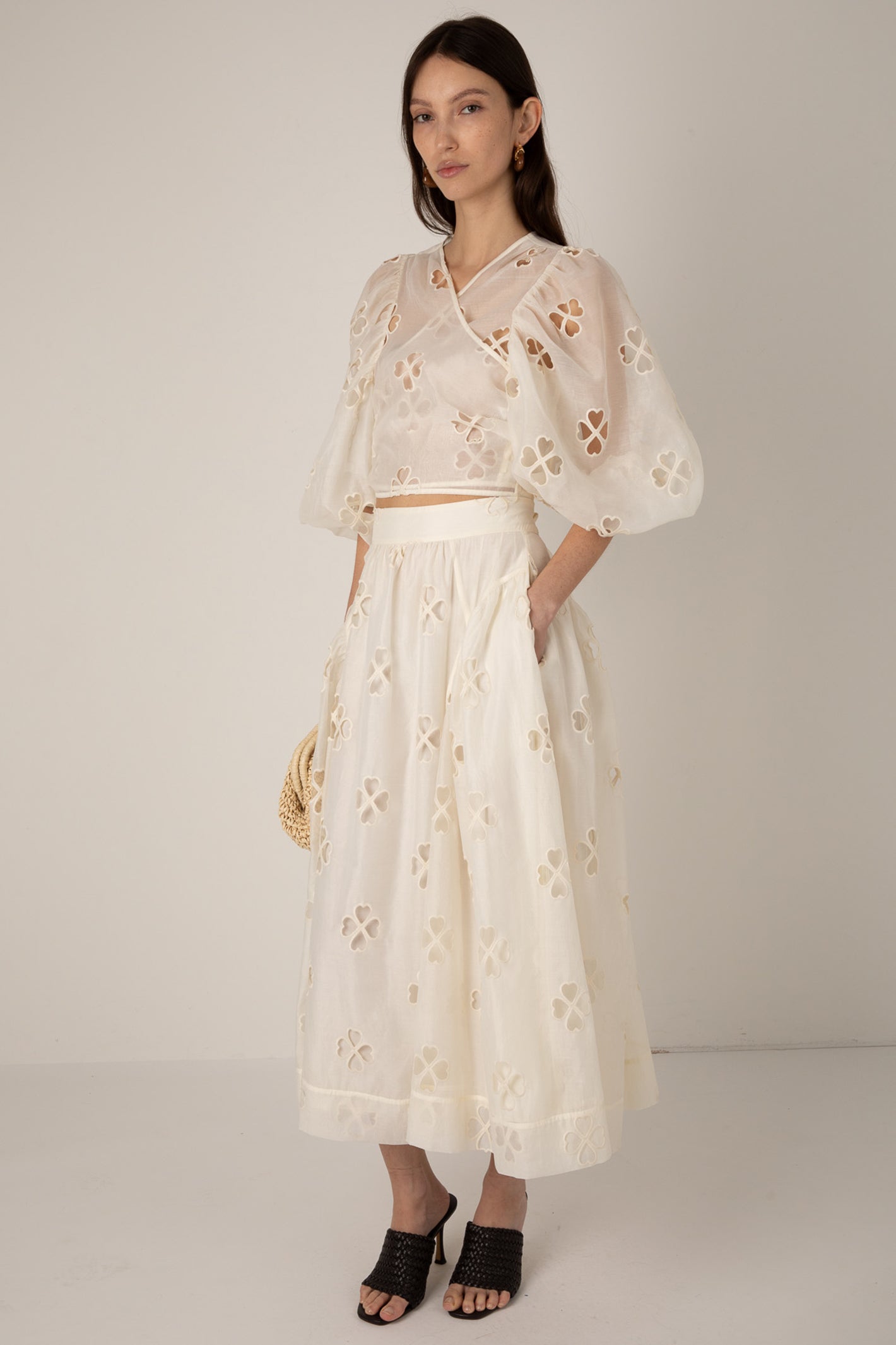 Vivere Enid VIV 266 Ecru Sheer Skirt
