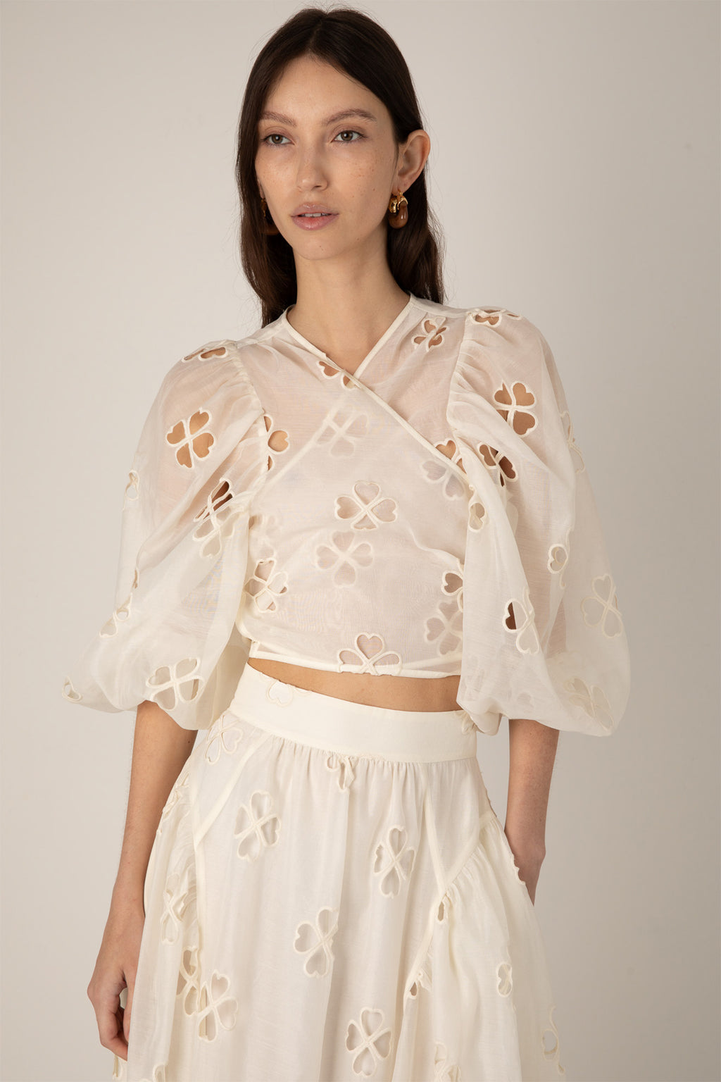 Vivere Orla VIV 253 Ecru Sheer Top