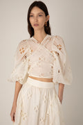 Vivere Orla VIV 253 Ecru Sheer Top